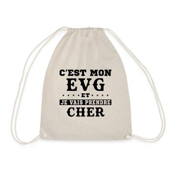 C'est Mon EVG Et Je Vais Prendre Cher, Futur Marié - Sac de sport léger - nature - Devant