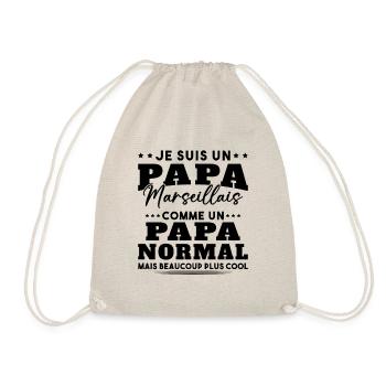 Papa Marseillais Humour Cadeau De Noël - Sac de sport léger - nature - Devant