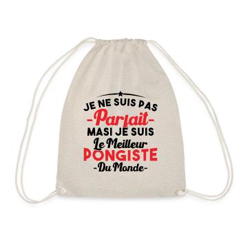 Pas parfait mais je suis le meilleur pongiste - Sac de sport léger - nature - Devant
