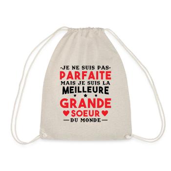Je suis la meilleure grande soeur du monde - Sac de sport léger - nature - Devant