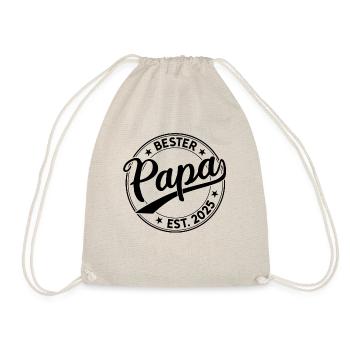 Vater seit 2025 Papa Est. 2025 Bester Papa 2025 - Turnbeutel - Natur - Vorne