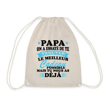 Dad Father's Day Gift World's Best Dad - Drawstring Bag - nature - Front