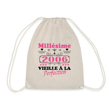 Vintage Frau 2006 Geschenk Jubiläum Humor - Turnbeutel - Natur - Vorne