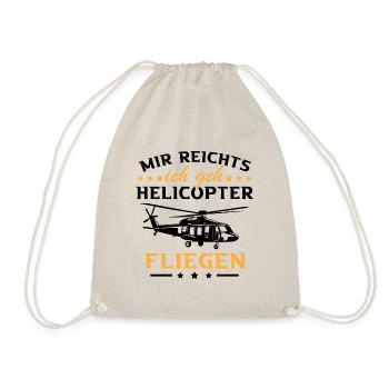 Mir reichts ich geh Helicopter - Turnbeutel - Natur - Vorne