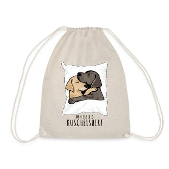 Retriever Hunde Offizielles Kuschelshirt - Turnbeutel - Natur - Vorne