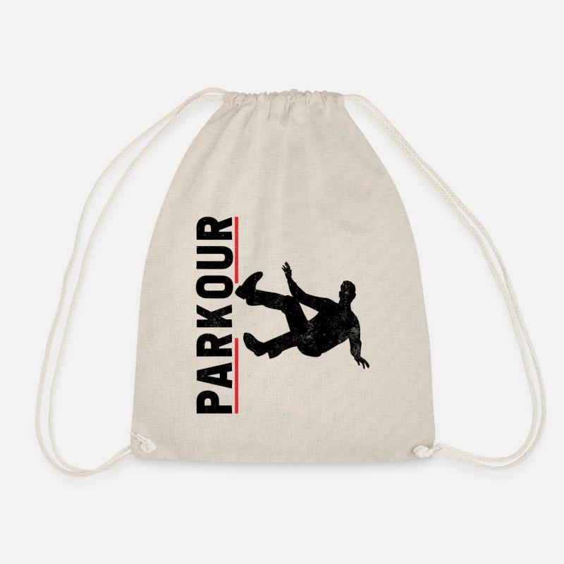 Parkour Free Runner Free Running - Drawstring Bag - nature