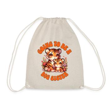 Devenez une grande sœur mignon tigre - Sac de sport léger - nature - Devant
