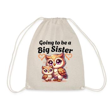 Devenez une grande sœur mignonnes hiboux - Sac de sport léger - nature - Devant