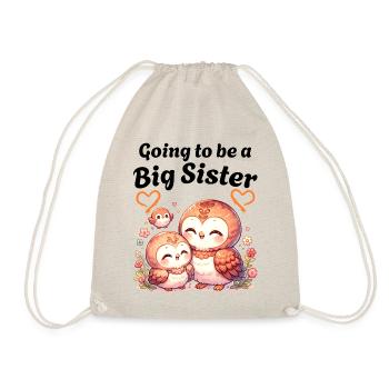 Devenez une grande sœur mignonnes hiboux - Sac de sport léger - nature - Devant