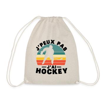 I Can't I Have Hockey Humor Gift - Turnbeutel - Natur - Vorne