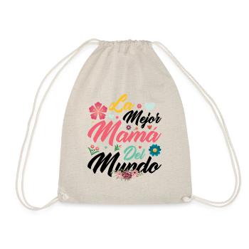 The Best Mom in the World Mother's Day Gift - Drawstring Bag - nature - Front