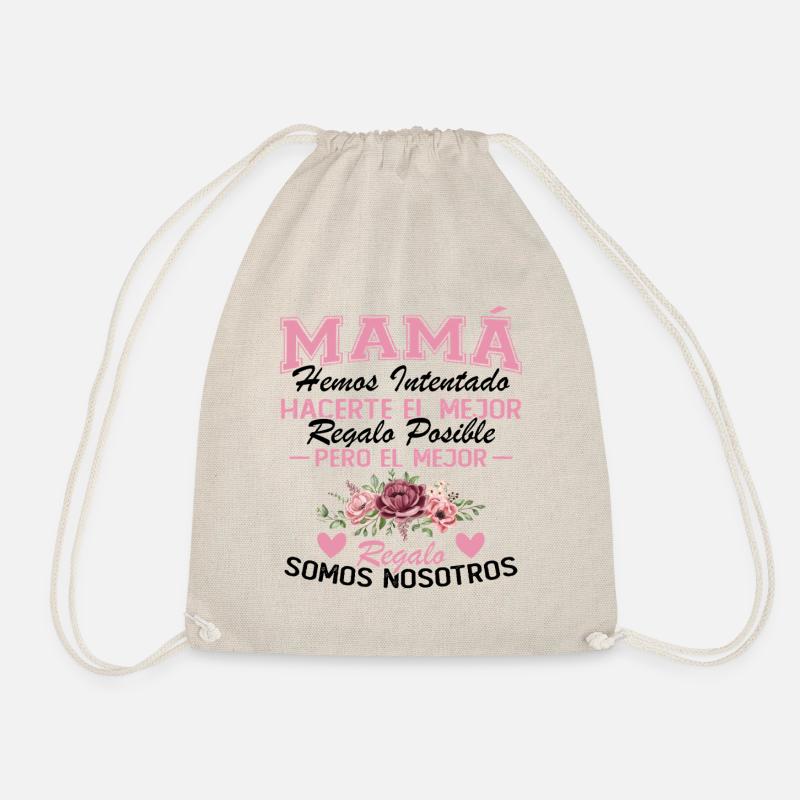 Mama, aber das schönste Geschenk sind wir - Turnbeutel - Natur