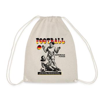 Deutscher Frauenfußball Shirt: Schmerz ohne Limit - Turnbeutel - Natur - Vorne