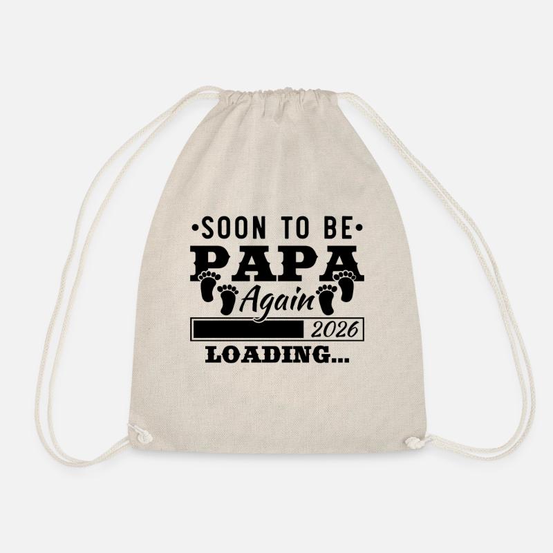 Pronto wird wieder Papa 2026 Loading - Turnbeutel - Natur