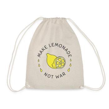 Make lemonade not war Gegen Krieg Peace - Turnbeutel - Natur - Vorne
