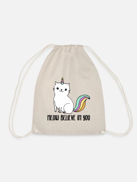 Catnicorn - chat mignon comme une licorne - Sac de sport léger - nature