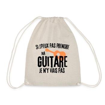 Citation drôle guitare cadeau homme guitariste - Sac de sport léger - nature - Devant
