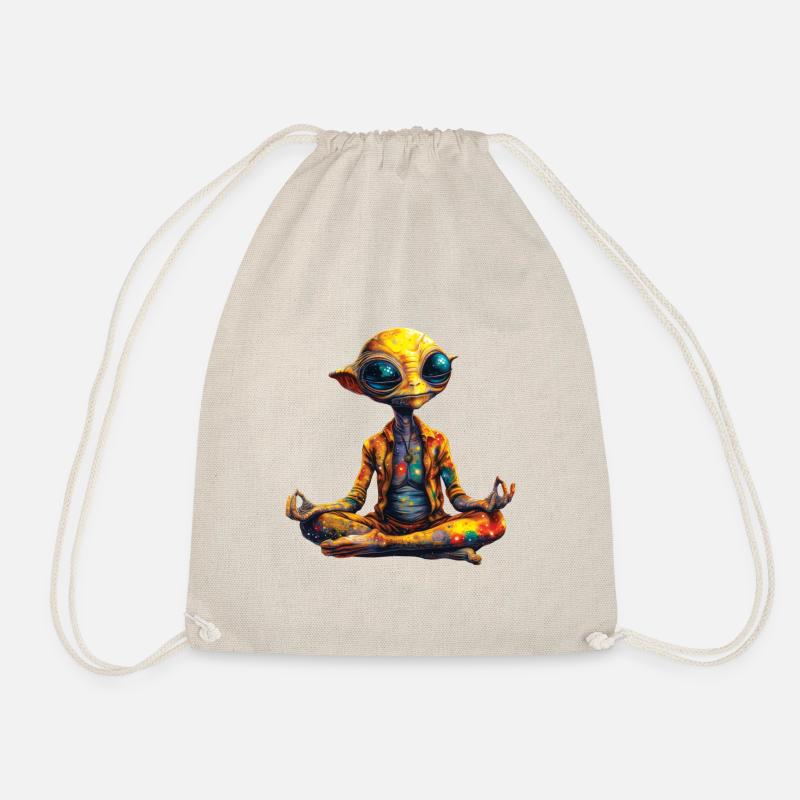Alien in Meditation - Turnbeutel - Natur