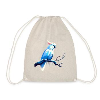 Cockatoo on a branch - Drawstring Bag - nature - Front