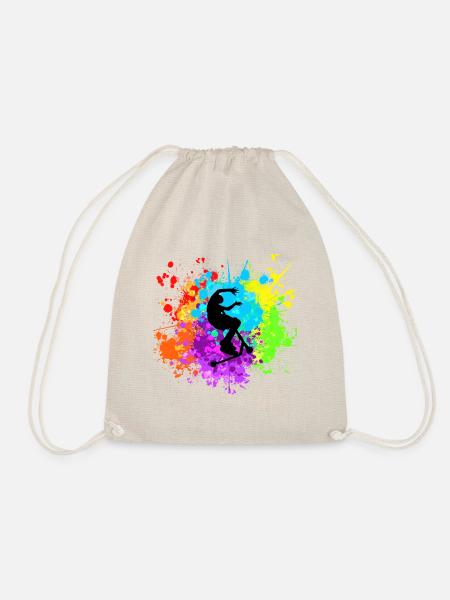 freestyle scooter - Drawstring Bag - nature