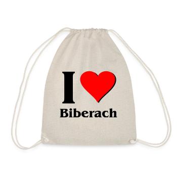 I Love Biberach - Turnbeutel - Natur - Vorne