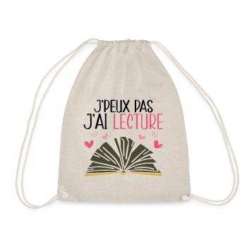Je Peux Pas J'Ai Lecture - Sac de sport léger - nature - Devant