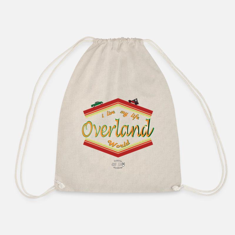 Overland live my life - Drawstring Bag - nature