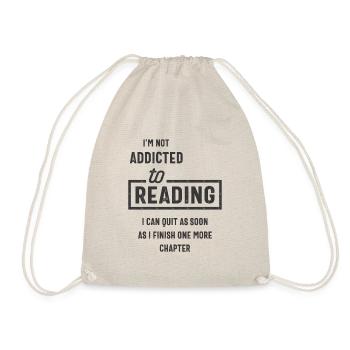 Je ne suis pas accro à la lecture - Sac de sport léger - nature - Devant