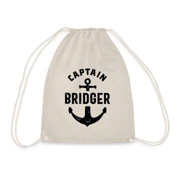 Captian Bridger Funny Birthday Nom personnalisé - Sac de sport léger - nature - Devant