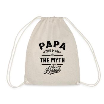 Papa L'homme, légende, cadeau du père - Sac de sport léger - nature - Devant