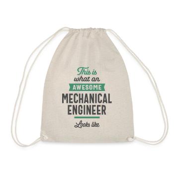 Maschinenbauingenieur Berufsbezeichnung Geschenk - Turnbeutel - Natur - Vorne
