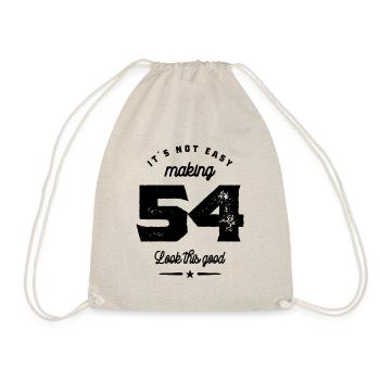 54 Year Old 54th Birthday Funny Gift - Drawstring Bag - nature - Front