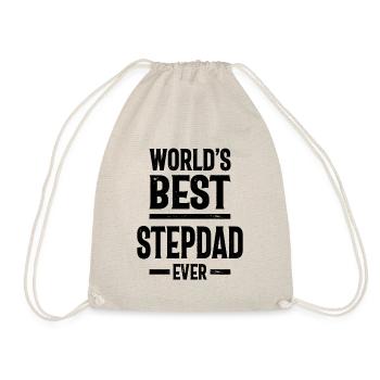 Geschenk Bester Stiefvater aller Zeiten | Stiefvater Geschenk - Turnbeutel - Natur - Vorne