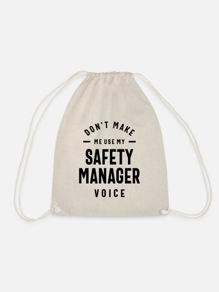 Safety Manager Job Title Gift - Turnbeutel - Natur