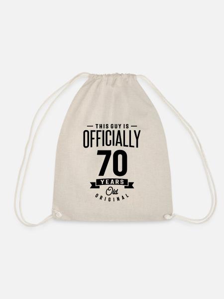 70 Year Old - 70th Birthday Funny Gift - Drawstring Bag - nature