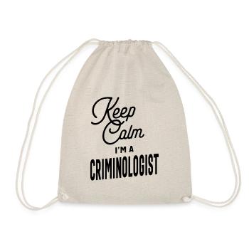 Gardez le cadeau de titre de poste de criminologue calme - Sac de sport léger - nature - Devant