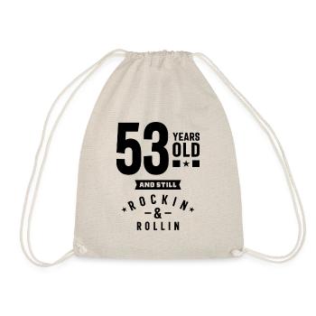 53 Jahre altes Geschenk | 53. Geburtstagsgeschenkideen - Turnbeutel - Natur - Vorne