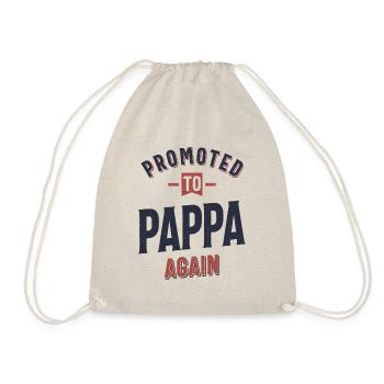 Promu Pappa à nouveau | Père grand-père - Sac de sport léger - nature - Devant