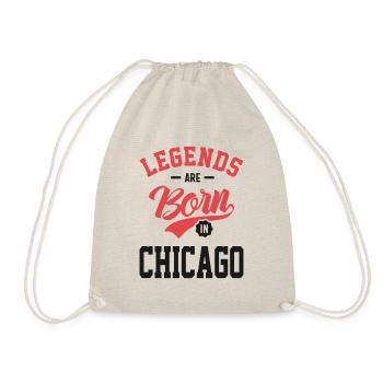 Legends Are Born In Chicago - Drawstring Bag - nature - Front