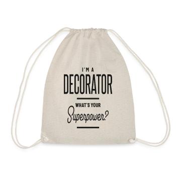 Cadeau de décorateur drôle profession de titre d’emploi - Sac de sport léger - nature - Devant