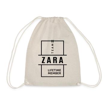 Cadeau d’anniversaire de nom personnalisé de Zara de femmes - Sac de sport léger - nature - Devant