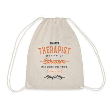 Therapist Funny Job Title Profession - Drawstring Bag - nature - Front