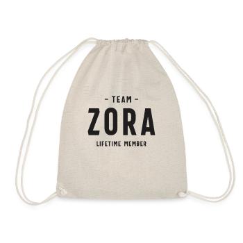 Nom personnalisé du membre à vie de l’équipe Zora - Sac de sport léger - nature - Devant