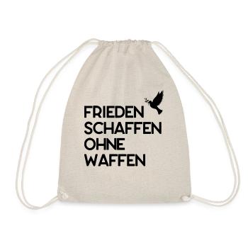 Frieden schaffen ohne Waffen - Turnbeutel - Natur - Vorne