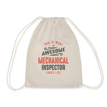 Funny Awesome Mechanical Inspector Job Occupation - Drawstring Bag - nature - Front