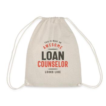 Funny Awesome Loan Counselor Job Occupation - Drawstring Bag - nature - Front