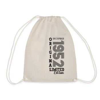 Cadeau original du 70e anniversaire de décembre 1952 - Sac de sport léger - nature - Devant