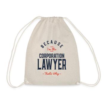 Corporation Lawyer Job Occupation - Drawstring Bag - nature - Front