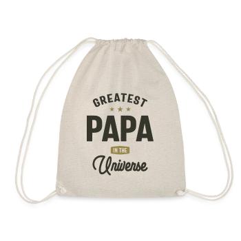 Greatest Papa in The Universe - Dad Grandpa - Drawstring Bag - nature - Front