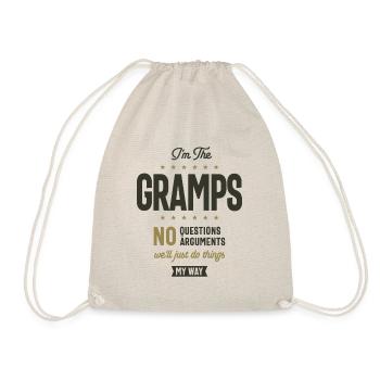 I'm Gramps We'll Just Do Thing My Way - Drawstring Bag - nature - Front